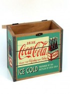 Caja de madera de coca-cola pequeña