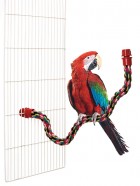 Percha flexible de algodón para pájaros